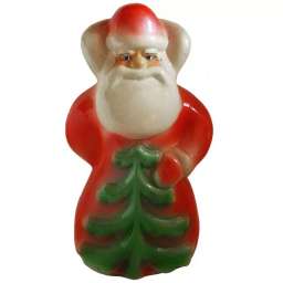 Сувенир Дед Мороз в красном костюме с елкой 24см