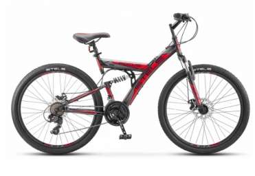 Горный (MTB) велосипед STELS Focus MD 26 21-sp V010 черный/красный 18” рама (2018)