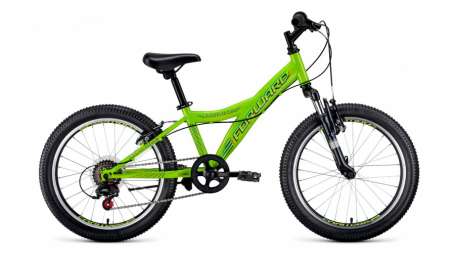 Подростковый горный (MTB) велосипед FORWARD Dakota 20 2.0 зеленый 10,5” рама (2020)