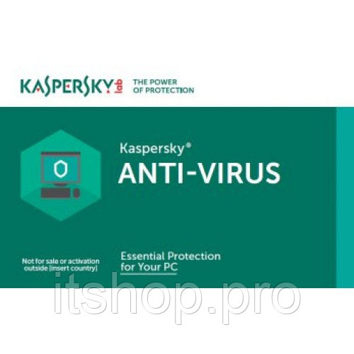 Программный продукт Kaspersky Anti-Virus 2016  2desktop 1 year Renewal Card