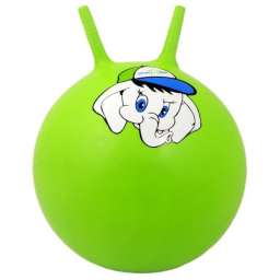Мяч-Попрыгун Starfit GB-401 “слоненок” 45 см с рожками, зеленый