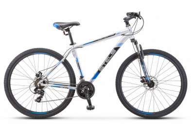 Горный (MTB) велосипед STELS Navigator 900 MD 29 F010 серебристый/синий 21” рама (2019)