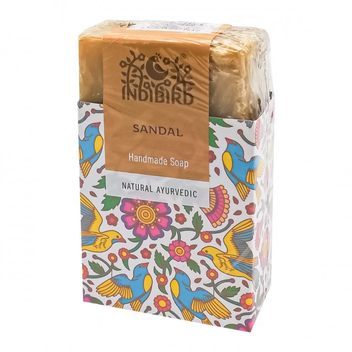 Аюрведическое мыло Сандал (ayurvedic soap) Indibird | Индибёрд 100г