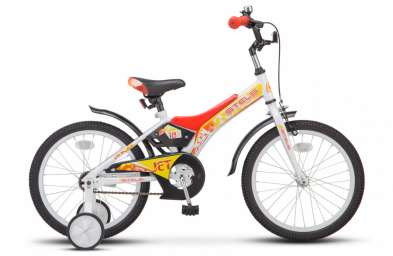 Детский велосипед STELS Jet 18 Z010 белый/красный 10” рама (2018)