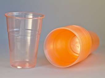 Пластиковый одноразовый стакан “Стандарт”, 200 мл, 100 шт/уп, персиковый (3000)