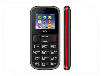 Телефон BQ 1800 Respect (black/red)