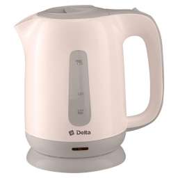 Delta Чайник электрический 1,7л DELTA DL-1001 бежевый с серым
