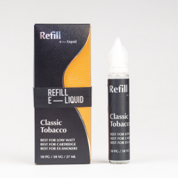 Жидкость для электронных сигарет Refill Classic Tobacco (0мг), 27мл