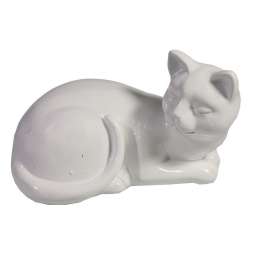 Фигура декоративная Кошка (белый) L17W11H10.5