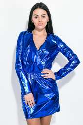 Платье женское, стильное 72PD226 (Синий металик)