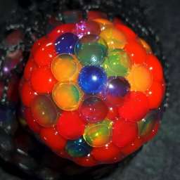 Лизун антистресс (разноцветные шарики внутри) K-10