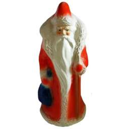 Сувенир Дед Мороз в красном костюме с мешком 45см
