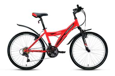 Подростковый горный велосипед (24 дюйма)
Forward - Dakota 24 2.0 (2016) Р-р = 15; Цвет: Красный