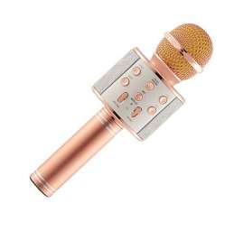 Беспроводной караоке микрофон WSTER WS-858 (розовое золото)
