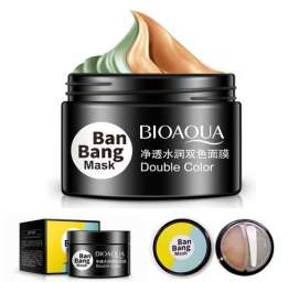 Двухфазная маска для комбинированной кожи Ban Bang mask Bioaqua 2 в 1 по 50г