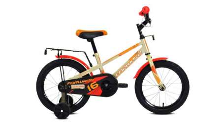 Детский велосипед FORWARD Meteor 18 серо-голубой/оранжевый (2020)