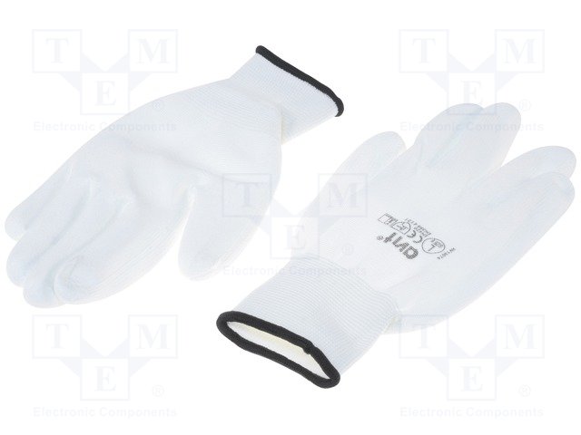 Защитные перчатки; Размер: L; белый