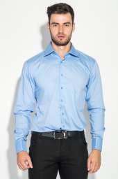 Рубашка мужская праздничная, с запонками 50PD3149 (Голубой)