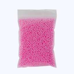 Мелкие Пенопластовые шарики для слаймов (упак. 14x19 см, Розовые)