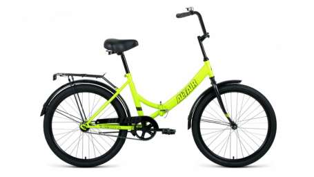 Городской велосипед ALTAIR City 24 светло-зеленый/серый 16” рама
