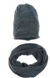 Комплект (шапка, хомут) женский  65PF95-042 (Серый)