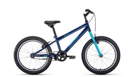 Подростковый горный (MTB) велосипед ALTAIR MTB HT 20 1.0 темно-синий/бирюзовый 10.5” рама