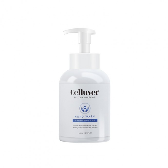 Celluver perfume hand wash cotton blue soap 300 ml парфюмированное жидкое мыло для рук с ароматом чи