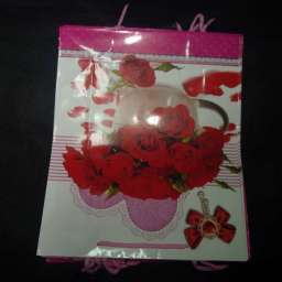Подарочный пакет Цветы 26x34см