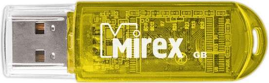 USB карта памяти 16ГБ Mirex Elf Yellow (13600-FMUYEL16)