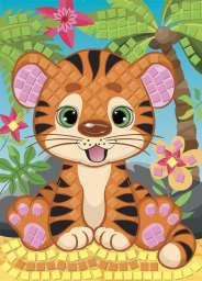Аппликация для детей на тему животные «Тигрёнок»