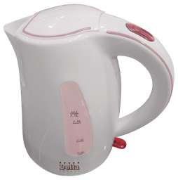 Delta Чайник электрический 1,7л DELTA DL-1038 белый с розовым