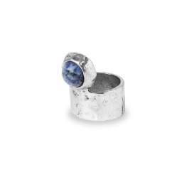 Кольцо с синим камнем SKAYA