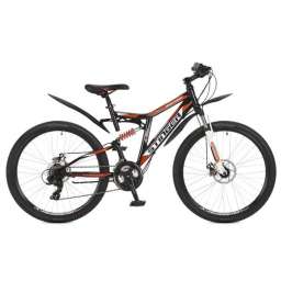 Велосипед горный Stinger Highlander 200D 26 (2017) рама 18 черный