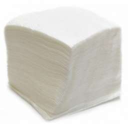Циркон Салфетки бумажные белые, 1-слойные, 24х24 см