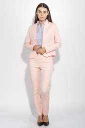Костюм женский (брюки, пиджак) деловой, в стильных оттенках 72PD155 (Персиковый)