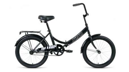Городской велосипед ALTAIR City 20 черный/серый 14” рама