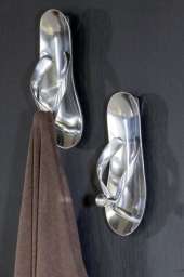 Casablanca, крючки алюминиевые “2 Сандали”, цвет серебристый (продаются парой)