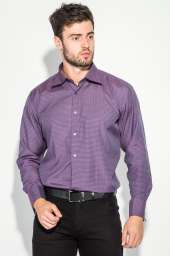 Рубашка мужская двухцветный принт 50PD37162-20 (Чернильный)