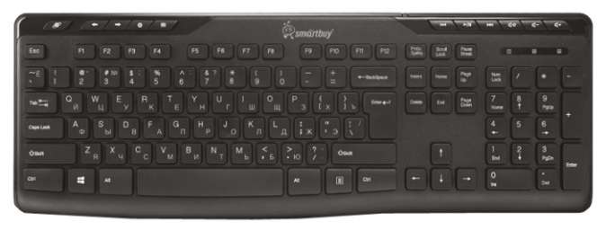 Клавиатура Smartbuy 209 USB, Black