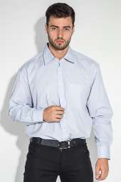 Рубашка мужская с крупным карманом 50PD0036 (Голубой)