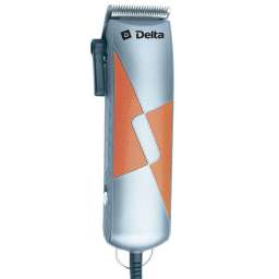 Машинка для стрижки волос DELTA DL-4048 серебристая с оранжевым (Р)