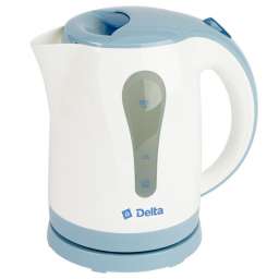 Delta Чайник электрический 1,8л DELTA DL-1017 белый с голубым (Р)