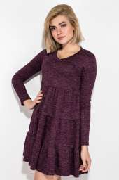 Платье женское с свободной юбкой 79PD5535 (Фиолетовый)