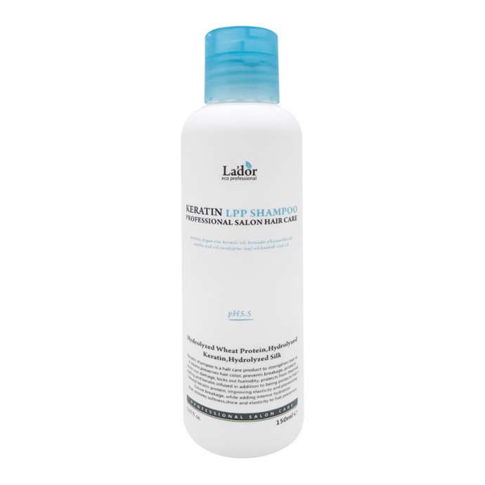 Безсульфатный шампунь для волос с кератином (keratin shampoo) La’dor | Ладор 150мл