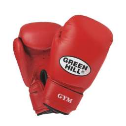 Перчатки боксерские Green Hill Gym BGG-2018 8 унций кожа красные