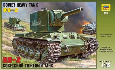 Сборная модель танка КВ-2