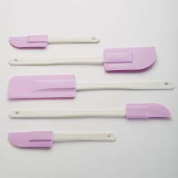 Набор лопаток для декорирования мастики, теста и марципана BE-0362 белый с лавандовым
