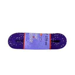 Шнурки для коньков с пропиткой W923, пара, 2,74 м, фиолетовые Tex Style