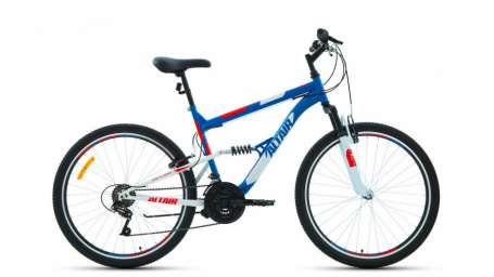 Горный (MTB) велосипед ALTAIR MTB FS 26 1.0 синий/красный 16” рама