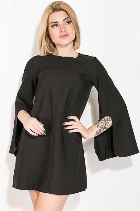 Платье женское, свободного покроя 80PD1334 (Черный)